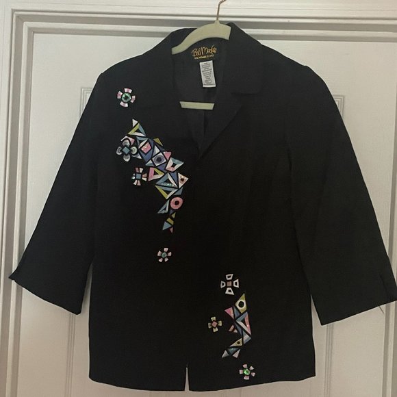 Bob Mackie Wearable Art Blouse - Picture 1 of 4